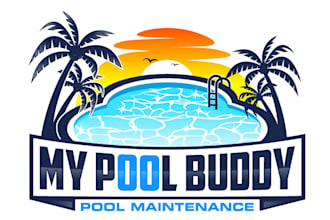 design high quality awesome pool logo with 24 hour delivery