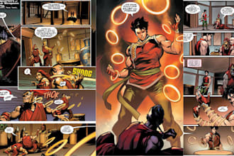 do children comic book illustration manga anime graphic novel storyboard