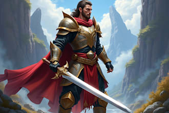draw dnd character art, dnd party illustration