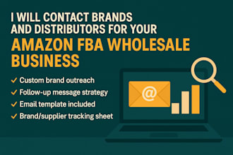 contact and communicate with brands and distributors for fba wholesale