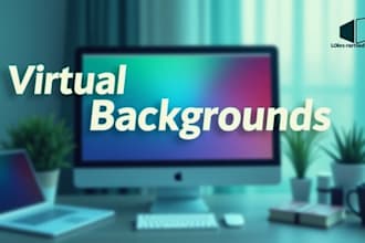 create custom virtual backgrounds with your logo