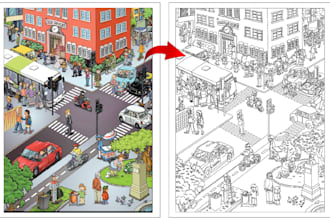 draw custom line art from your photo or concept
