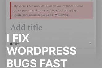 fix wordpress issues quickly
