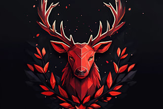 design beasts, monsters, fantasy logo or illustrations