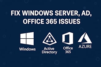 fix windows server, active directory, or office 365 issues