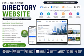 build your directory website with mylisting, listingpro or geodirectory theme