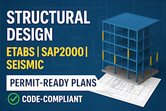 design structural building plans using etabs, staad