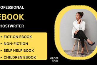 ghostwrite your novel stories, biography, autobiography, ebook, novella,