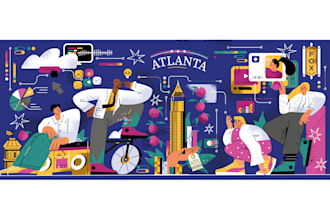 design a unique vector website graphic