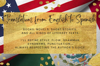 translate your book or story from english to spanish