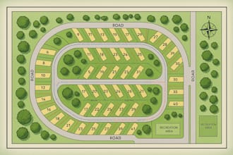 design site plan rv park property map topo maps road park design for city permit
