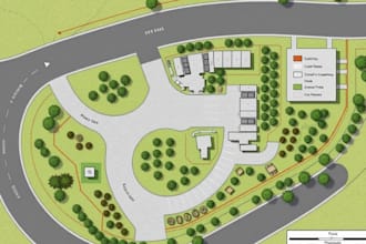 draw driveway, parking layout, site plan, property map, grading plan pe stamp