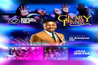 design stunning christian flyers, church flyers, event flyer, banners, poster