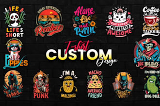 design vintage t shirt, wall art, custom black t shirt for printify, etsy pod
