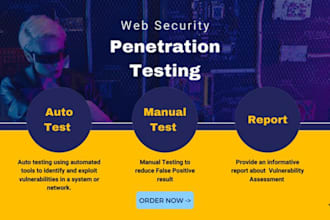 do a penetration testing, vulnerability assessment for a website with report