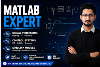 solve matlab simulink,signal processing and control system projects for students