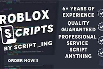 professionally script a system or a game for you in roblox