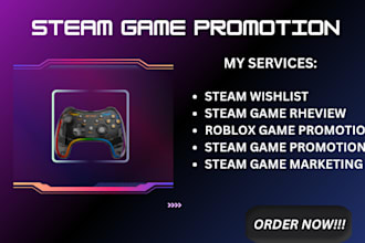 do steam game promotion steam wishlist game marketing roblox game promotion