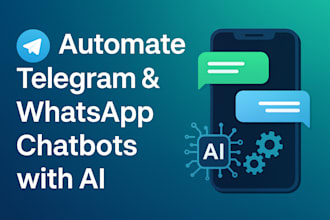 automate telegram and whatsapp chatbots with ai