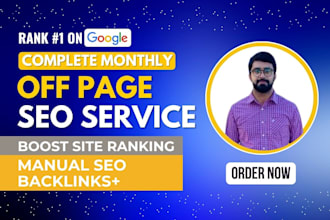 do monthly off page seo service using high authority white hat dofollow backlink