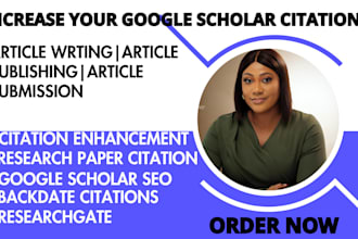 increase your google scholar citation in a top ranking indexed journal