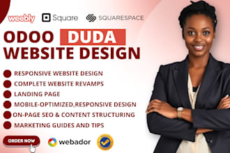 design odoo, weebly, duda, os commerce, showit, webador, website design,