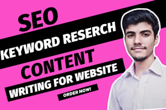 do seo keyword research content writing strategy for website