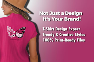 create custom tshirt designs for print or merch