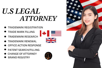be US, canada licensed trademark registration attorney, office action, sou, noa