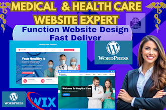 build healthcare clinic hospital therapy medical trainer website