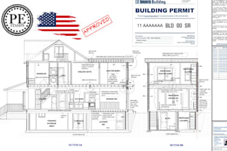 stamp your adu architectural drawings for california city permit approval