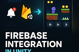 integrate firebase analytics, push notifications in your unity game