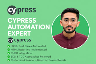 do qa automation testing of your website using cypress