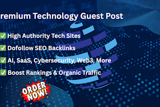 do tech blog outreach and build high authority backlinks on real websites
