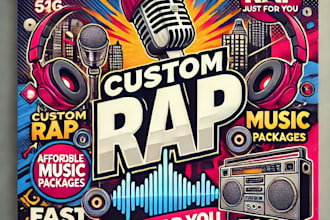 make a custom rap song with lyrics and beat for you