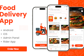 food delivery app UI UX design in figma