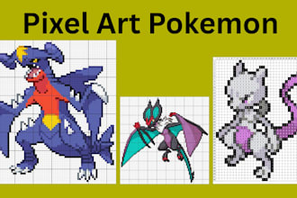 make pixel art pokemon trainer sprites for your game