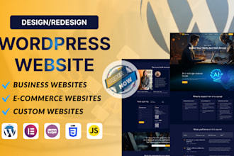 do wordpress homepage design, redesign, clone, revamp, for business websites