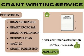 do grant research, grant writing, grant proposal, grant application, 501c3