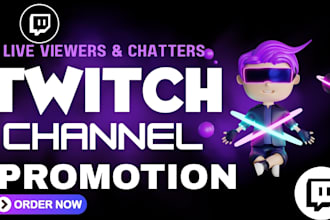boost your twitch followers and increase live viewers and chatters