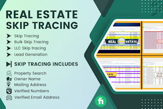 do skip tracing for real estate, llc skip tracing in bulk, b2b lead generation