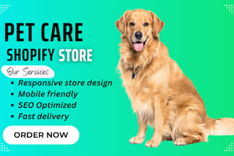 build a high converting pet store shopify website for your business