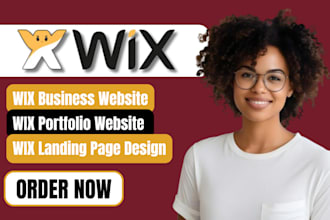 wix landing page design portfolio website redesign wix business website design