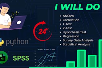 do anova, correlation, linear regression, regression survey data analysis