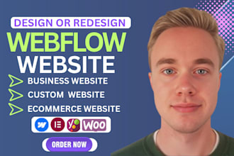 build a high converting webflow landing page, webflow website or webflow design