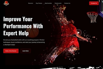 create basketball website sport website using wordpress