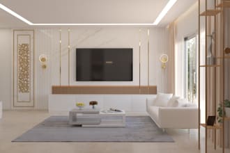 remodel 3d house apartment loggia, terrace rendering,living room,bedroom,kitchen