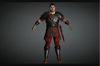 3d model game character ue5 rig unreal engine texture rigging 3d sculpting