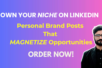do expert copywriting for your linkedin personal brand