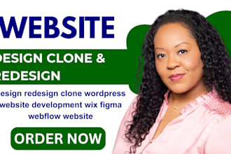 design redesign clone wordpress website development wix figma webflow website